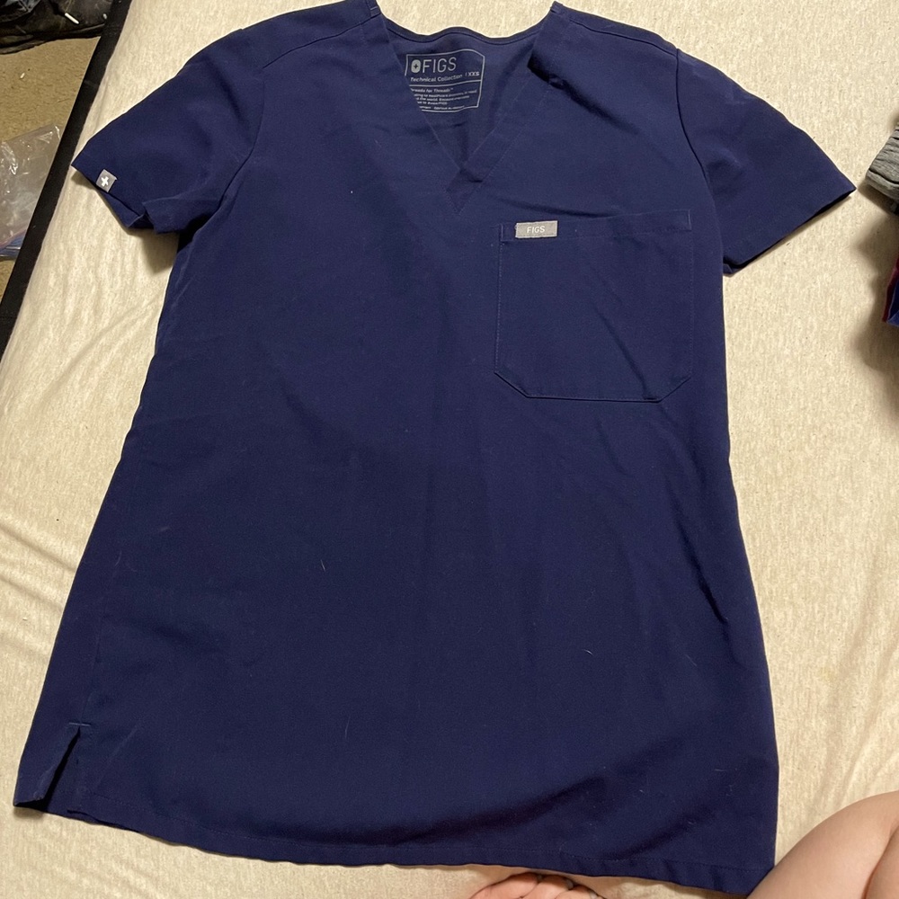 Navy figs Caterina scrub top XXS